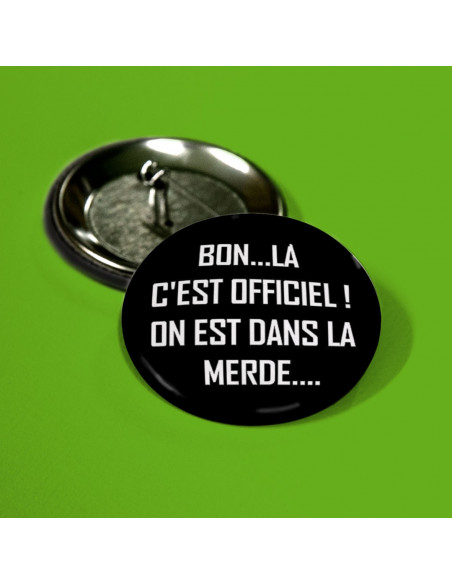 badge bon... là c'est officiel ! on est dans la merde....