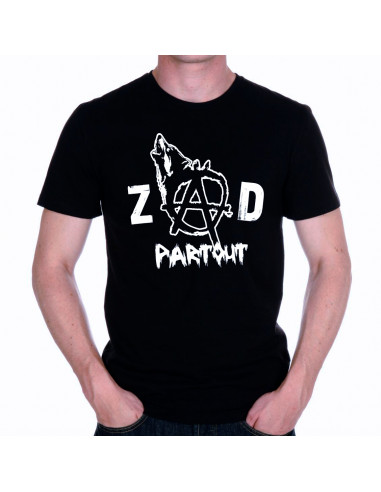 T-shirt Zad Partout Loup anarchie (marque transition)