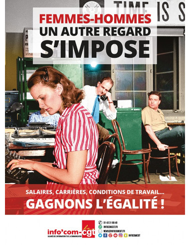 Femmes, Hommes, un autre regard s'impose (affiche Info Com CGT n°024)