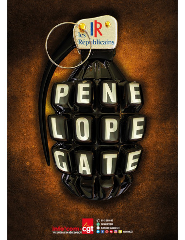 Pénélope Gate ! (affiche Info Com CGT n°058)