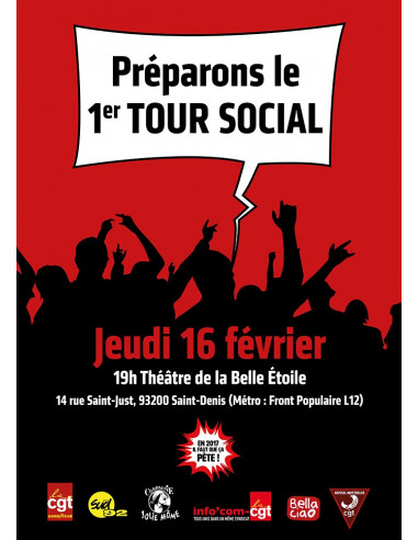 Préparons le1er tour social ! (affiche Info Com CGT n°060)