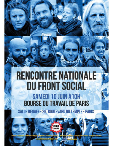 Rencontre nationale du Front Social ! (affiche Info Com CGT n°077)