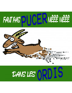 Sticker Faut pas pucer !