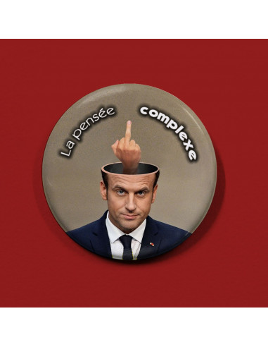 Badge Macron, pensée complexe