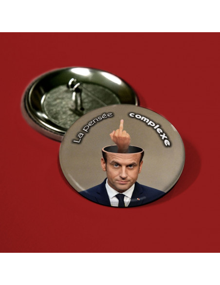 Badge Macron, pensée complexe