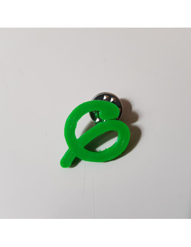 Le FI de la France insoumise (pin's vert)
