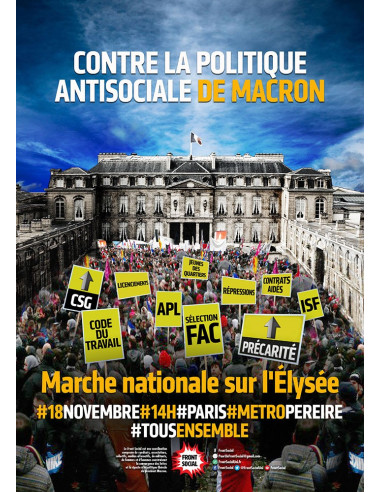 Contre la politique antisociale de Macron