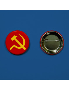 Badge Marteau et Faucille rouge 2
