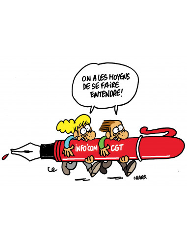 Tee-shirt Charb CGT Liberté d'expression