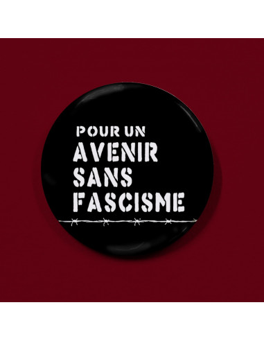 Badge Pour un avenir sans fascisme