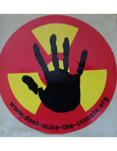 Autocollant Don't nuke climate (antinucléaire)