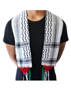 Écharpe palestinienne en tissu motif keffieh