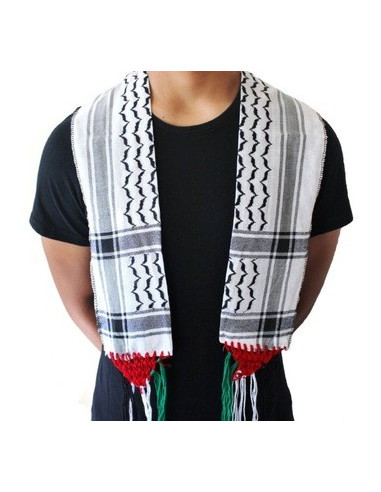 Écharpe palestinienne en tissu motif keffieh