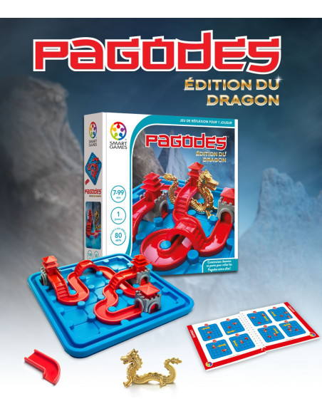 PAGODES Édition du Dragon (jeu d'intelligence Smartgame, 7 ans)