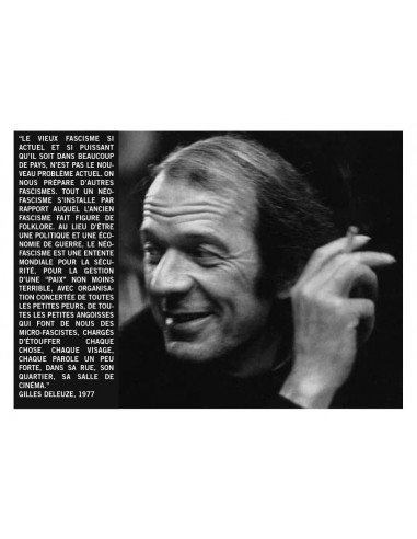 Deleuze : Ils font de nous des micro-fascistes (autocollant)