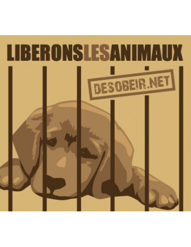 Libérons les animaux (autocollant)